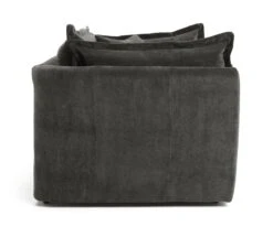 Habitat Jacques Velvet Cuddle Chair - Grey 17 Habitat Jacques Velvet Cuddle Chair - Grey -Habitat 1177217 R Z004A