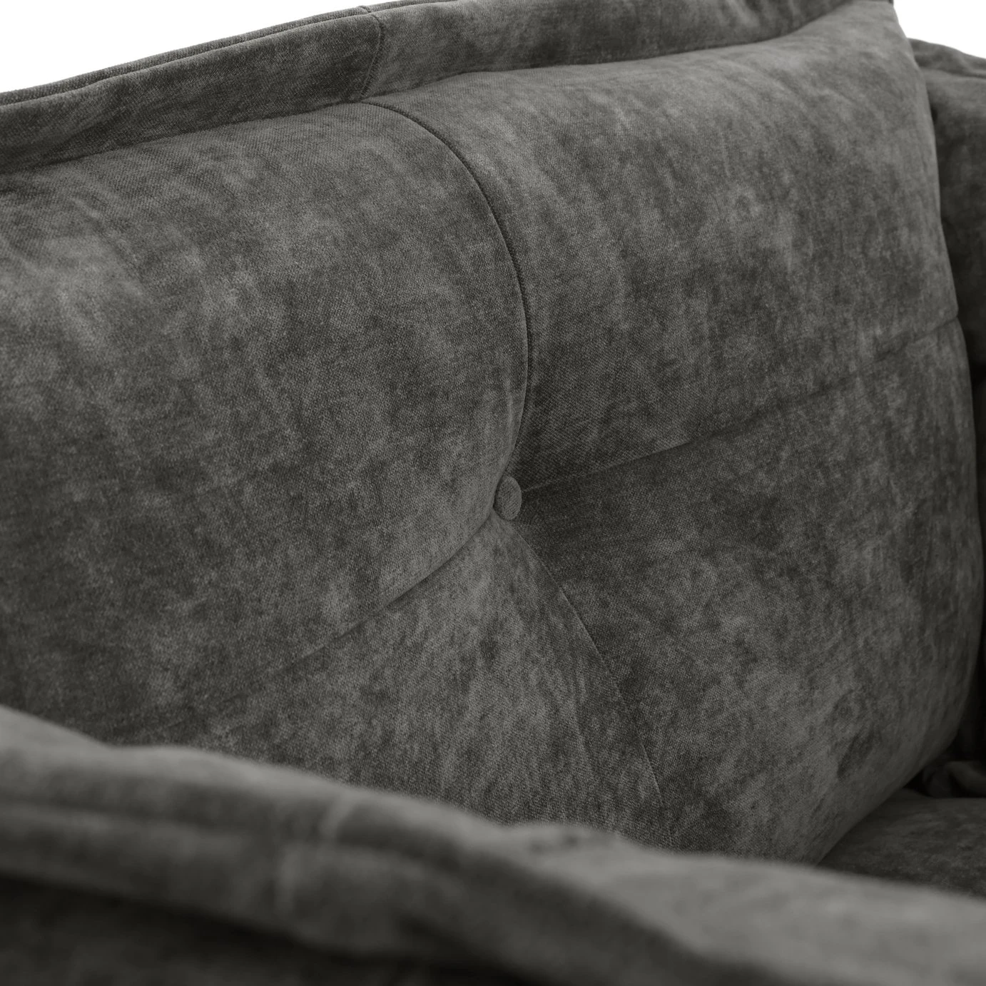 Habitat Jacques Velvet Cuddle Chair - Grey 9 Habitat Jacques Velvet Cuddle Chair - Grey - Image 9