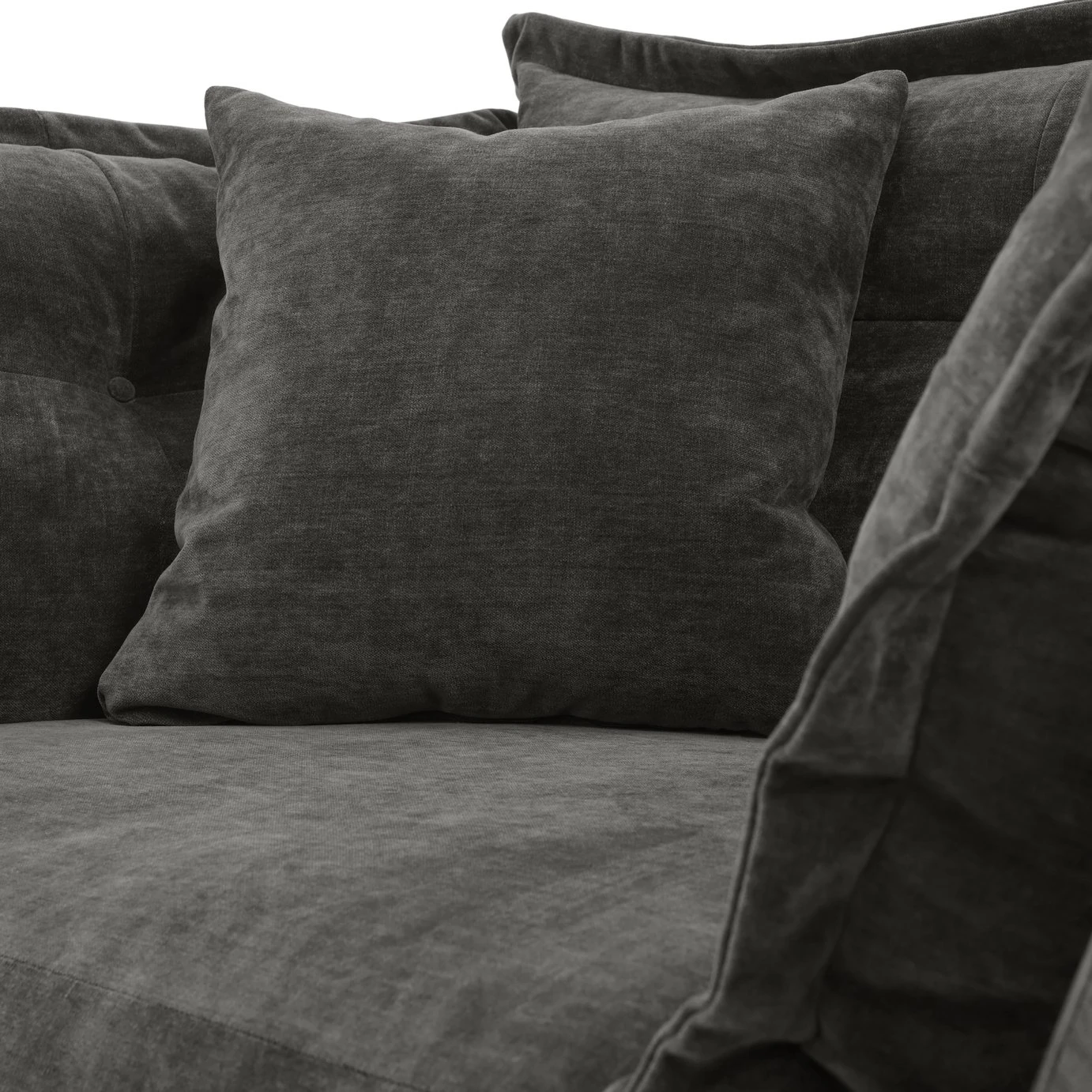 Habitat Jacques Velvet Cuddle Chair - Grey 11 Habitat Jacques Velvet Cuddle Chair - Grey - Image 11