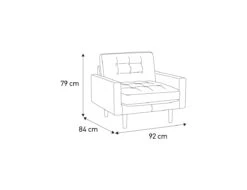 Habitat Fenner Velvet Accent Chair - Orange 10 Habitat Fenner Velvet Accent Chair - Orange -Habitat 1181368 R E020