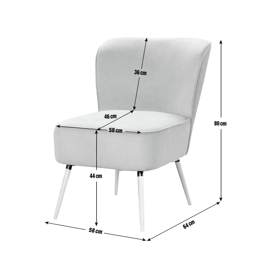 Habitat Eppy Fabric Accent Chair - Blue 5 Habitat Eppy Fabric Accent Chair - Blue - Image 5