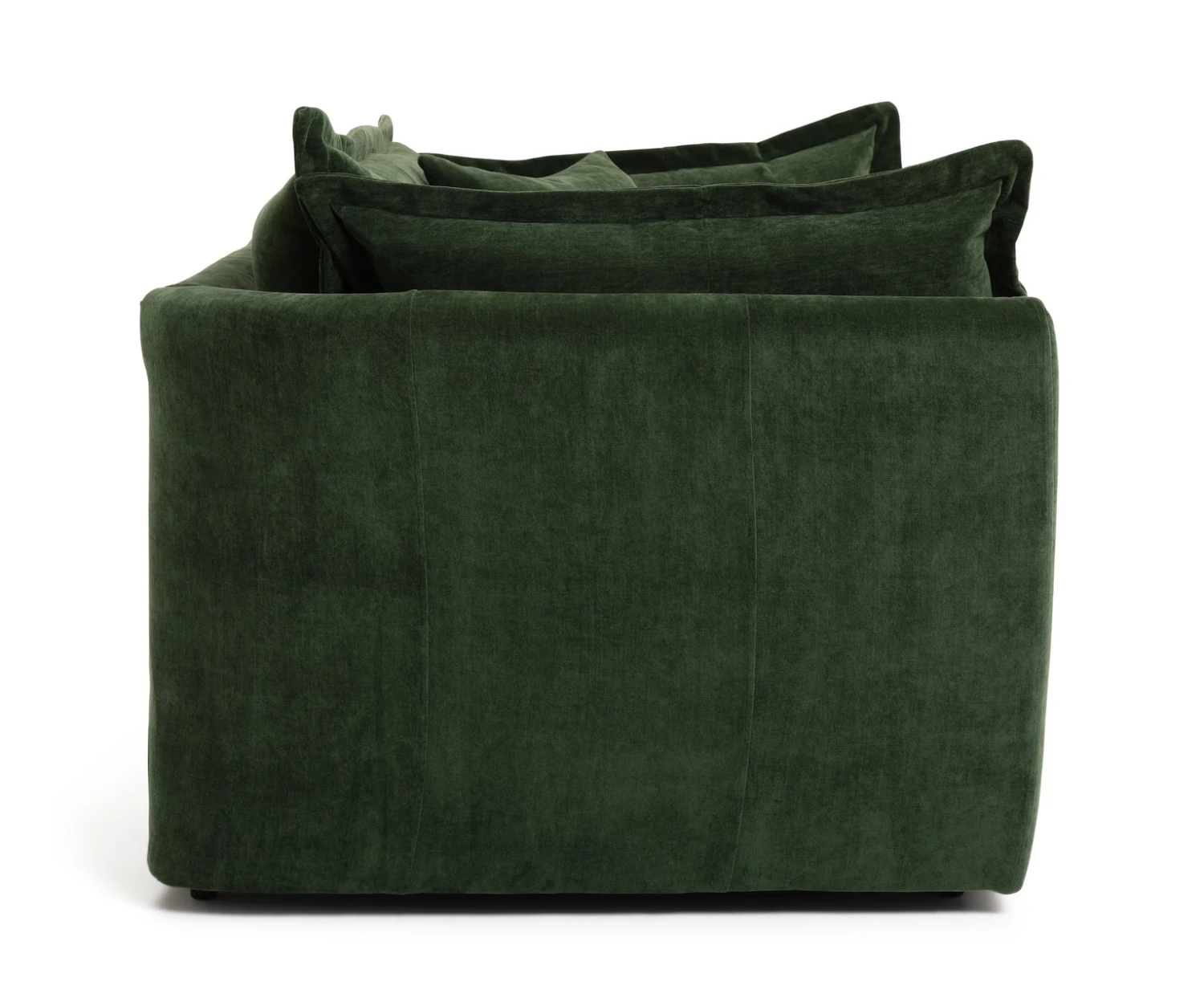 Habitat Jacques Velvet Cuddle Chair - Moss Green 7 Habitat Jacques Velvet Cuddle Chair - Moss Green - Image 7