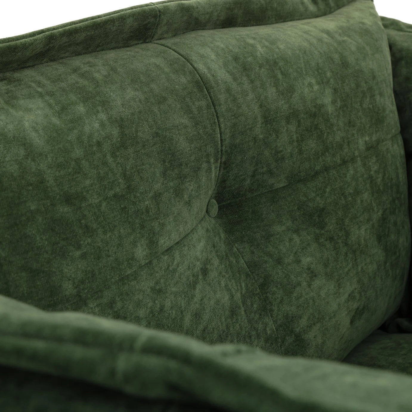 Habitat Jacques Velvet Cuddle Chair - Moss Green 9 Habitat Jacques Velvet Cuddle Chair - Moss Green - Image 9