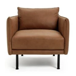 Habitat 19 Habitat Moore Leather Armchair - Tan