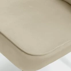 Habitat Alexis Velvet Cocktail Chair - Cream -Habitat 1341294 R Z006A