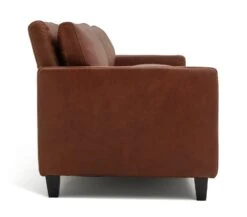 Habitat Chester Leather 3 Seater Sofa - Dark Feet - Tan -Habitat 1345616 R Z004A