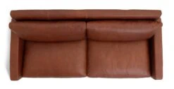 Habitat Chester Leather 3 Seater Sofa - Dark Feet - Tan -Habitat 1345616 R Z005A