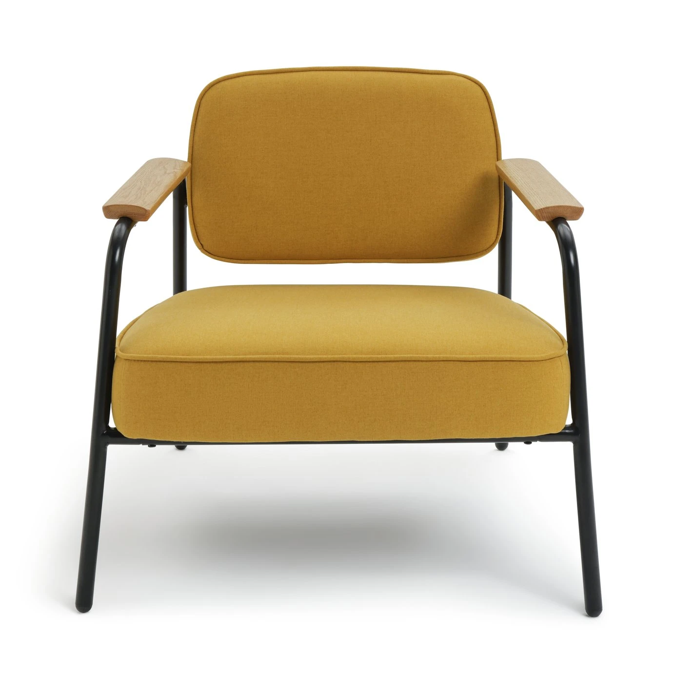 Habitat Jesper Fabric Accent Chair - Yellow 1 Habitat Jesper Fabric Accent Chair - Yellow