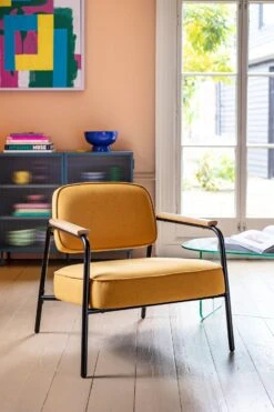 Habitat Jesper Fabric Accent Chair - Yellow 19 Habitat Jesper Fabric Accent Chair - Yellow -Habitat 1402047 R Z002C