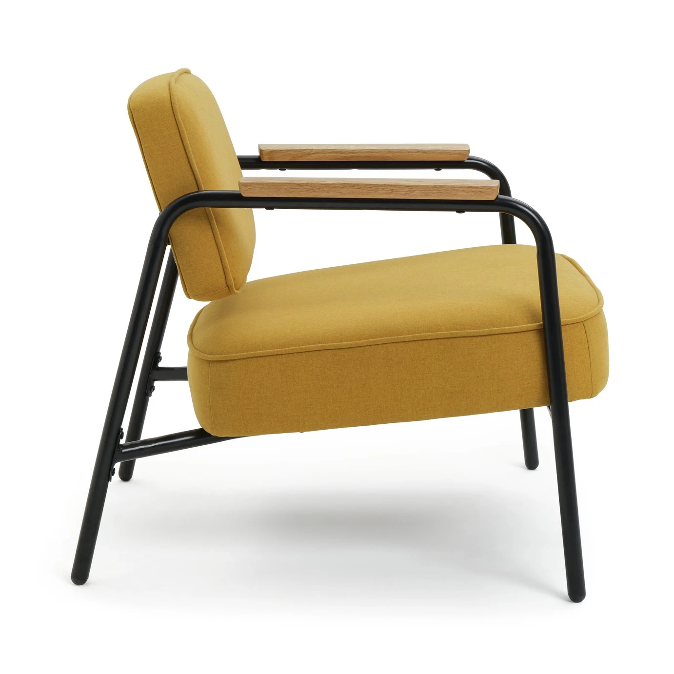 Habitat Jesper Fabric Accent Chair - Yellow 7 Habitat Jesper Fabric Accent Chair - Yellow - Image 7