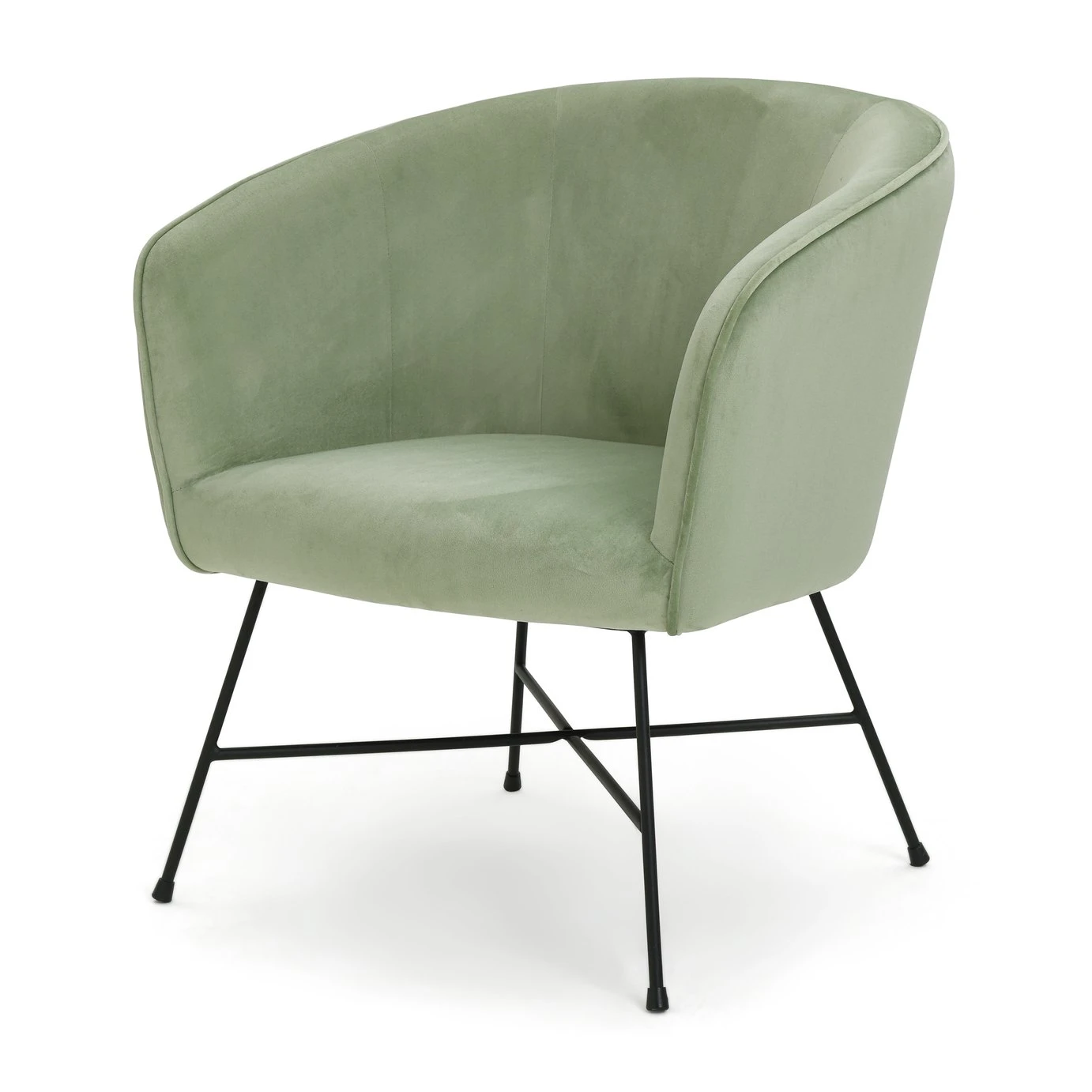 Habitat Jax Metal Accent Chair - Mint Green 5 Habitat Jax Metal Accent Chair - Mint Green - Image 5