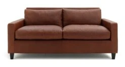 Habitat Chester Leather 2 Seater Sofa - Dark Feet - Tan