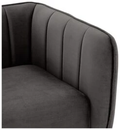 Habitat Lola Velvet Armchair - Charcoal 14 Habitat Lola Velvet Armchair - Charcoal -Habitat 1930825 R Z004A