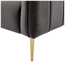 Habitat Lola Velvet Armchair - Charcoal 15 Habitat Lola Velvet Armchair - Charcoal -Habitat 1930825 R Z005A