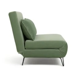 Habitat Roni Single Velvet Chairbed - Mint Green -Habitat 1938669 R Z004A