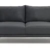 Habitat Moore Leather 2 Seater Sofa - Dark Grey