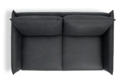 Habitat Moore Leather 2 Seater Sofa - Dark Grey -Habitat 1952470 R Z004A