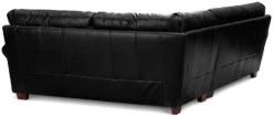 Habitat Salisbury Leather Left Hand Corner Sofa - Black -Habitat 1954526 R Z014A