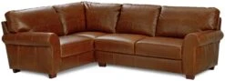Habitat Salisbury Leather Right Hand Corner Sofa - Tan