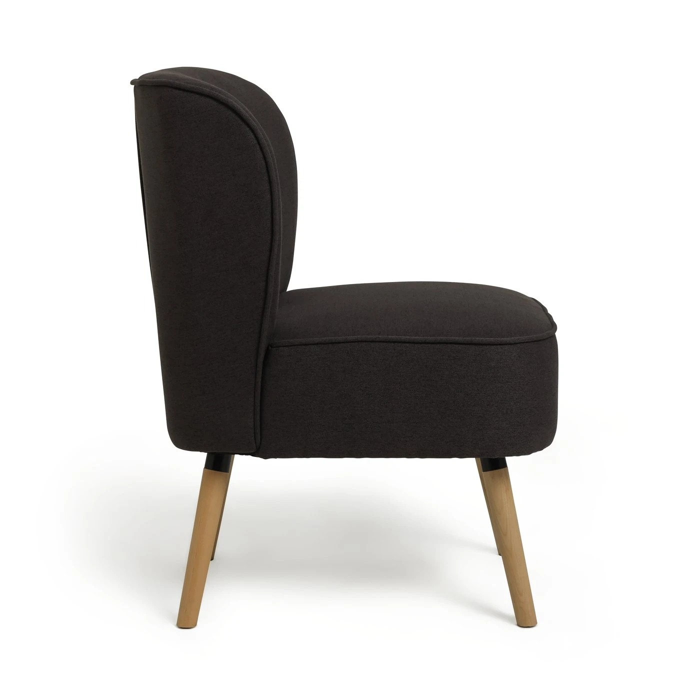 Habitat Eppy Fabric Accent Chair - Charcoal 6 Habitat Eppy Fabric Accent Chair - Charcoal - Image 6