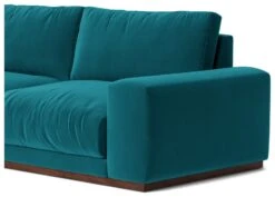 Swoon Denver Velvet 3 Seater Sofa- Kingfisher Blue 11 Swoon Denver Velvet 3 Seater Sofa- Kingfisher Blue -Habitat 1972436 R Z005A
