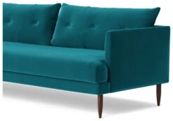 Swoon Kalmar Velvet 3 Seater Sofa- Kingfisher Blue -Habitat 1972931 R Z003A