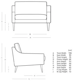 Swoon Turin Velvet Cuddle Chair - Ink Blue -Habitat 1991493 R E001