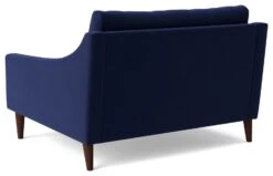 Swoon Turin Velvet Cuddle Chair - Ink Blue -Habitat 1991493 R Z004A