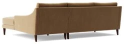 Swoon Turin Velvet Right Hand Corner Sofa - Biscuit -Habitat 1991527 R Z004A