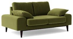 Swoon Tulum Velvet 2 Seater Sofa - Fern Green -Habitat 1991905 R Z006A