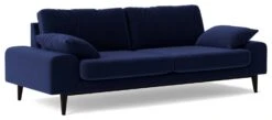 Swoon Tulum Velvet 3 Seater Sofa - Ink Blue -Habitat 1992014 R Z006A