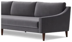 Swoon Turin Velvet 4 Seater Sofa - Granite Grey 13 Swoon Turin Velvet 4 Seater Sofa - Granite Grey -Habitat 1992870 R Z004A