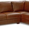 Habitat Salisbury Leather Left Hand Corner Sofa - Tan