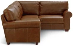 Habitat Salisbury Leather Left Hand Corner Sofa - Tan -Habitat 1995183 R Z003A
