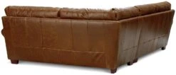 Habitat Salisbury Leather Left Hand Corner Sofa - Tan -Habitat 1995183 R Z004A