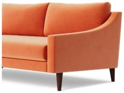 Swoon Turin Velvet 2 Seater Sofa - Burnt Orange -Habitat 1995994 R Z004A
