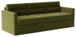 Swoon Berlin Velvet 3 Seater Sofa Bed - Fern Green -Habitat 1996326 R Z003A