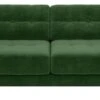 Habitat Hendricks Velvet 3 Seater Sofa - Moss Green