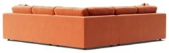 Swoon Althaea Velvet 5 Seater Corner Sofa - Burnt Orange -Habitat 1998070 R Z004A