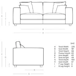 Swoon Althaea Velvet 3 Seater Sofa - Burnt Orange -Habitat 1998647 R E001