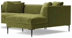 Swoon Alena Velvet Right Hand Corner Sofa - Fern Green -Habitat 1998977 R Z004A