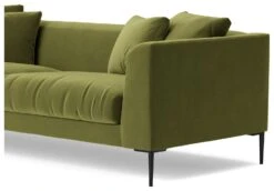 Swoon Alena Velvet 3 Seater Sofa - Fern Green -Habitat 1999206 R Z004A