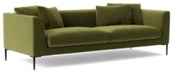 Swoon Alena Velvet 3 Seater Sofa - Fern Green -Habitat 1999206 R Z006A