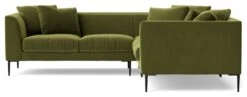 Swoon Alena Velvet 5 Seater Corner Sofa - Fern Green 12 Swoon Alena Velvet 5 Seater Corner Sofa - Fern Green -Habitat 1999471 R Z004A