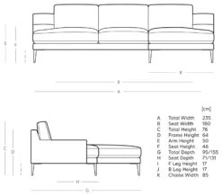 Swoon Almera Velvet Right Hand Corner Sofa - Ink Blue 10 Swoon Almera Velvet Right Hand Corner Sofa - Ink Blue -Habitat 2000084 R E001