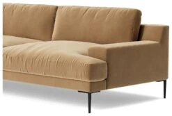 Swoon Almera Velvet 3 Seater Sofa - Biscuit -Habitat 2000228 R Z004A