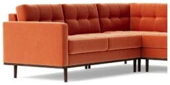 Swoon Berlin Velvet 5 Seater Corner Sofa - Burnt Orange 11 Swoon Berlin Velvet 5 Seater Corner Sofa - Burnt Orange -Habitat 2001526 R Z003A