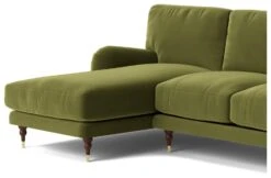 Swoon Charlbury Velvet Left Hand Corner Sofa - Fern Green -Habitat 2004097 R Z004A