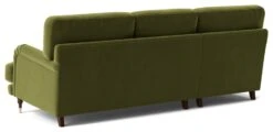 Swoon Charlbury Velvet Left Hand Corner Sofa - Fern Green -Habitat 2004097 R Z005A