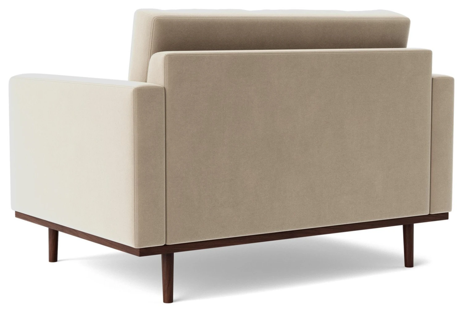 Swoon Berlin Velvet Cuddle Chair - Taupe 6 Swoon Berlin Velvet Cuddle Chair - Taupe - Image 6